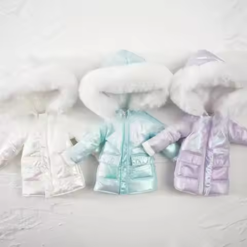 Fashion Winter Coat Outfits Handmade DIY Accessories Thick Down Jackets Long Style for blythe Dolls 
