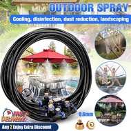 HOT✨Misting Cooling System 5/10/15/20M Water Sprinkler Mist Cooling Spray Kit for Trampoline Drip Ir