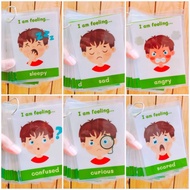 emotion feelings educational laminated flashcards flash card