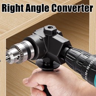 90° Three Jaw Chuck Corner Impact Drill Adapter Right Angle Bend Extension Chuck Drill Adapter