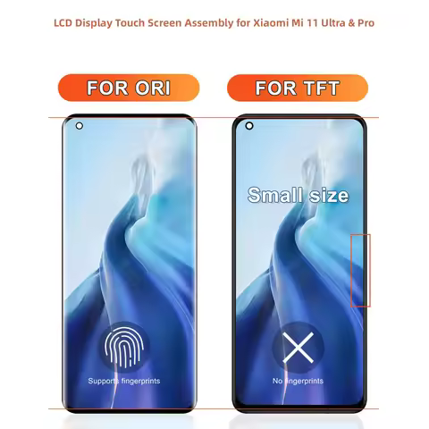 Display Mi For Xiaomi 11 Ultra M2102K1G For 11 Ultra LCD Touch Screen Assembly For Mi 11 Pro M2102K1