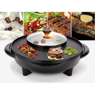 Pan Grill/ 2 IN 1 BBQ Grill Teppanyaki & Steamboat Hot Pot Pan