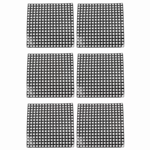【PUBLICITY】6X WS2812 RGB LED Matrix Panel Individually Addressable Flexible For Video Display, DC5V 