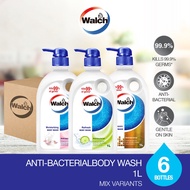 Walch® Anti-bacterial Body Wash 1L x 6 Bottles