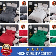 Cadar Hotel 7 in 1 murah bersama Comforter Tebal 100% cotton Saiz Single Queen King