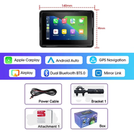 EKLEVA จอแสดงมอเตอร์ไซค์ Inch 5/7/6.86/8.1สำหรับรถจักรยานยนต์แบบพกพาจอแสดงผลแอนดรอยด์ไร้สายกันน้ำ