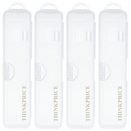 4 Pack Tongue Scraper Travel Case for Tongue Cleaner Toothbrush Toothpaste