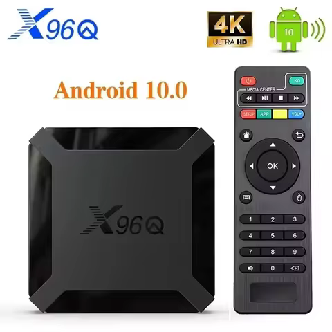 X96Q H313 Android10 TV Box 1/2GB RAM 8/16GB ROM 2.4G WiFi 100M LAN 4K UHD Smart Media Player