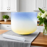Hye-eun 8inch/10inch Frosted Quartz Crystal Singing Bowl 432hz/440hz for Yoga Meditation Sound Heali