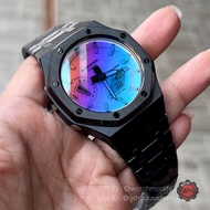 G-Shock Custom AP Style Rainbow Dial Black Full Metal Steel