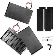 LampVPath 2PCS 12V (8 x 1.5V) 8AA Battery Holder Enclosures with Wire Leads and On/Off Switch Lid 12