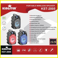 ☢ ◄ ۞ Portable Wireless Speaker 4" KST-2005 + Kingster Microphone Bluetooth speaker