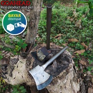 DAPAT 2 PCS  Petel Cangkul Mini Bahan Baja Pahat Kayu Gagang Besi - Pethel Tukang Sangat Kuat - Kapa
