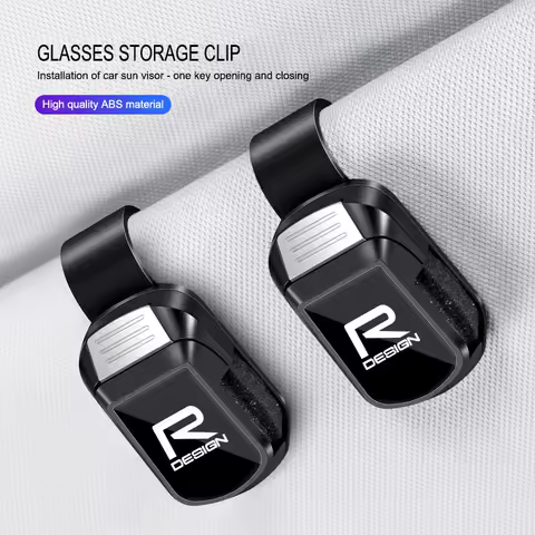 Car Glasses Storage Clip Sun Visor Sunglasses Holder For Volvo ES90 EC40 EX40 EM90 XC90 V90 V60 XC60