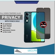 VIVO Y04 Y29 PRIVACY Full Tempered Glass Curved Screen Protector