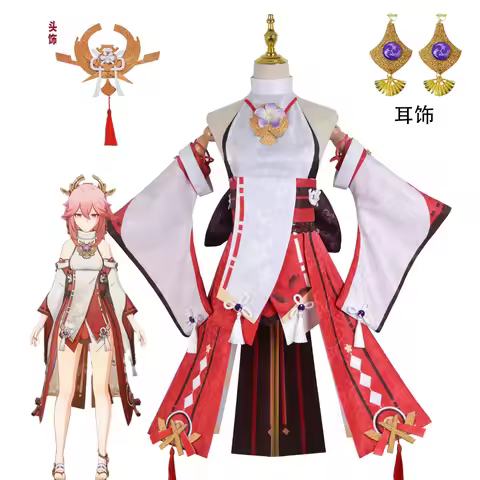 Genshin Impact Yae Miko cos costume game the same full set of cosplay Yae Miko cos costumes