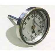 100 degree Celsius stainless steel mechanical temperature meter - DAEWON Korea (Rear leg)