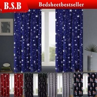B.S.B BSB Modern Langsir Curtain Semi Blackout Ready Stock In Malaysia