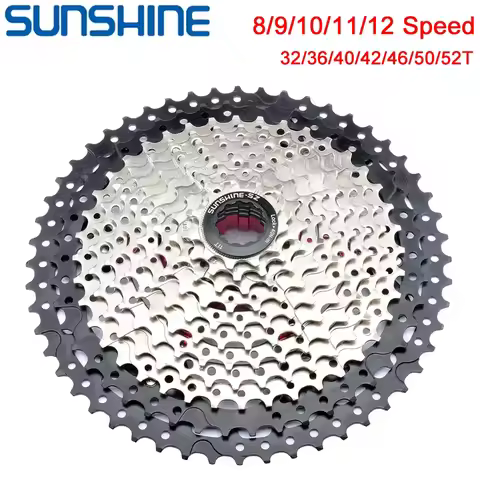 SUNSHINE Bicycle Cassette 8/9/10/11/12Speed MTB freewheel Sprocket 11T-32T/36T/40T/42T/46T/50T/52T H