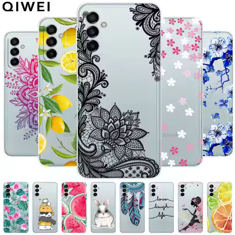 For Samsung Galaxy A54 5G Case Cartoon Clear Soft Silicone TPU Phone Cases for Galaxy A14 A34 5G A 1