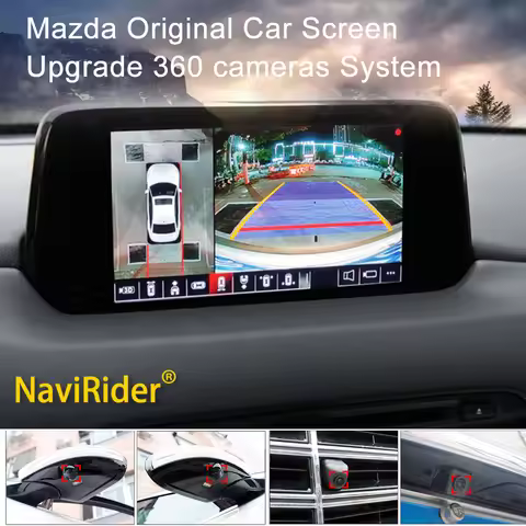 Touch Screen 360° Surround View Car Camera for Mazda cx5 cx3 cx7 cx4 cx9 rx7 rx8 Atenza Alexa 6D Cam