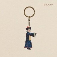 EMJOUR Double-Sided Embroidered Charm-Zombie Kid | Souvenir Gift Key Ring Bag Accessories Decoration