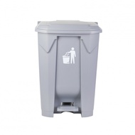 KLEANZY Square Pedal Trash Can 80L Size 47.2x41x68.2cm Model TG58625 Gray Number One