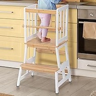 COSYLAND Kids Kitchen Step Stool, Toddler Standing Tower with CPC & FSC Certification, Removable Ant