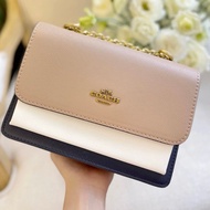 Coach Bag New Style Metal logo Carriage Flap Gold Chain Retro coach Organ Bag coach Handbag coach Sh
