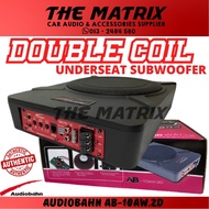 AUDIOBAHN DOUBLE COIL AW10-2D 10 INCH UNDERSEAT SUBWOOFER 1000WATT