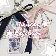 GANTUNGAN Aikatsu keychain, aikatsu keychain, aikatsu keychain idol anime, idol anime keychain, aika