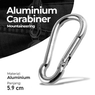 GANTUNGAN G34 Gymtop Carabiner Keychain Aluminum Snap HOOK 698 Or-i