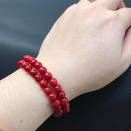 BLOOD MARBLE BRACELET SIZE 6LY