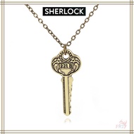 ☀ Baker Street 221B - Sherlock Necklace ☀ 1Pc Secret Key Vintage Pendants Necklace Jewelry Accessori