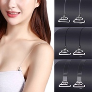 1 Pair Silicone Clear Bra Straps /Transparent Invisible Strap Detachable Adjustable Bra Shoulder Straps/ Women Elastic Belt Intimates Accessories