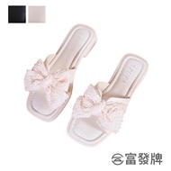 Fufa Shoes [Fufa Brand] Golden Silk Bow Slippers Brand Lightweight Women's Flip-Flops Women Outing Outdoor Flat S