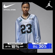 Jordan Kaos Wanita Long-Sleeve Jersey - Hydrogen Blue [HF9459-407]