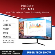 PRISM+ C315 MAX | 31.5" 4K UHD Curved Monitor