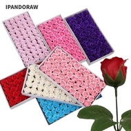 IPANDORAW 50Pcs Soap Rose Flower, Wreath Making Three Layer Rose Foam Rose, Romantic Handmade Realis