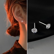 Women's Dazzling Diamond Stud Earrings Minimalist Luxury Helix Piercing Hypoallergenic