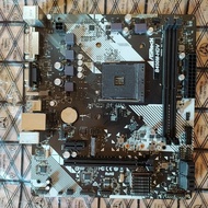 Used Asrock B450M-HDV R4.0 Mainboard. Old B450M-HDV R4.0 motherboard, Asrock B450m HDV