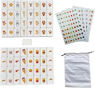 Simple Packaging, 65 Blocks 30 mm Seaside Style Escape Game ABS Plastic Mahjong Style, Seaside Style