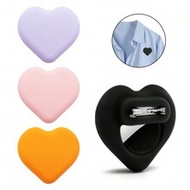 1Pc AirTag Locator Case(AirTag Not Included),Hidden Silicone Heart Shaped Case With Pin For Seniors,
