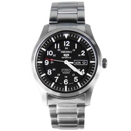 Authentic Seiko 5 Sports Black Dial SNZG13K1 SNZG13 SNZG13K Mechanical Stainless Steel Watch