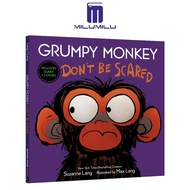 Grumpy Monkey Dont Be Scared: Includes Scary Stickers Hardcover – Sticker Book by Suzanne Lang Origi