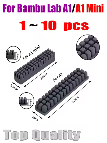 Nozzle Brush For Bambu Lab A1/A1 Mini For Wiper Silicone Brush Hotbed Mounted Cleaning Tool for Bamb