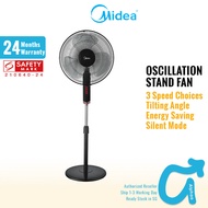 Midea 16 Inches MS608B Black Oscillation Stand Fan