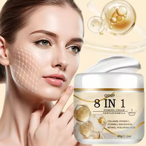 GSWP 8-in-1 moisturising cream, containing hyaluronic acid, collagen and other ingredients, keep the