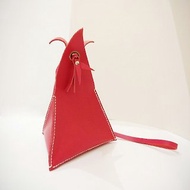 Zemoneni 三角形 小紅包 宴會包 晚宴包 凹造型 紅色 手拎包