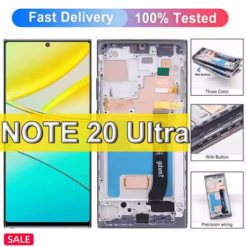 TFT For Samsung Note 20 Ultra LCD Display Touch Screen Digitizer Assembly Replacement For Galaxy Not